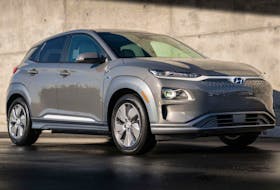 
The Kona electric is powered by a 150 kW electric motor, and a 64 kWh lithium polymer battery which generates 201 horsepower and 209 lb.-ft. of torque. - Hyundai
