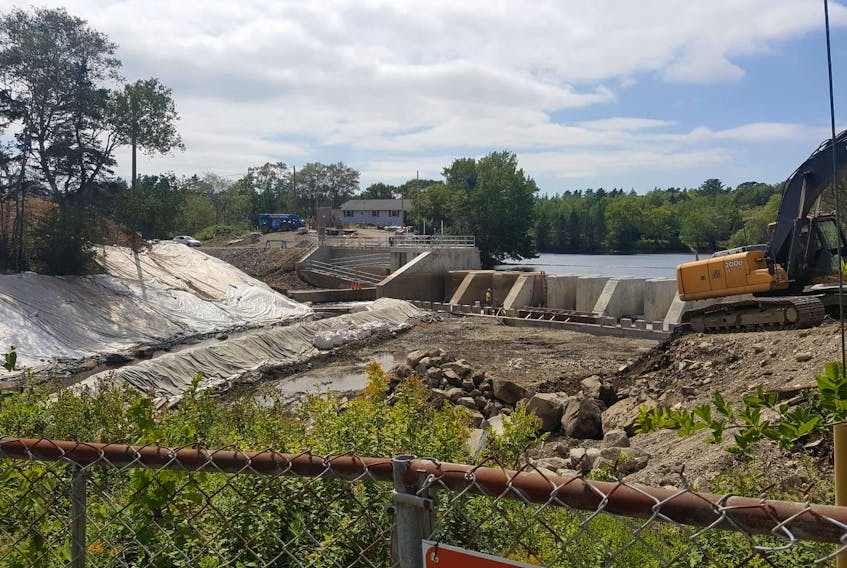 While residents on the Dartmouth side of the harbour are being asked to conserve water, Halifax Water says the new concrete dam, now in operation, will provide an increased ability to control water levels on Lake Major.