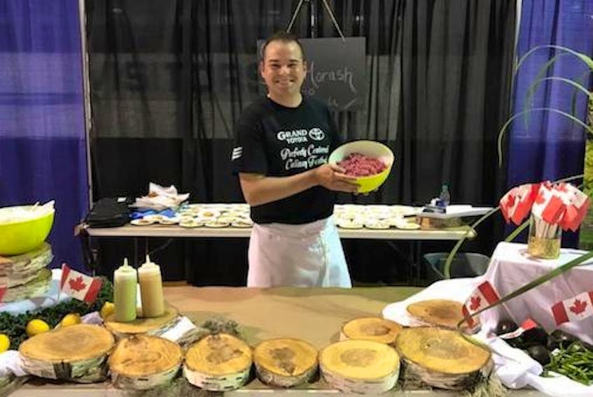 
Chef Scott Morash of Halifax participating in the First Annual Perfectly Centered Culinary Festival in Grand Falls-Windsor in 2017. — Contributed.
