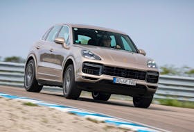 
The 2020 Porsche Cayenne Turbo S E-Hybrid will be powered by a turbocharged, four-litre, 541-horsepower V8 engine, combined with a 134-horsepower electric motor. - Rossen Gargolov 
