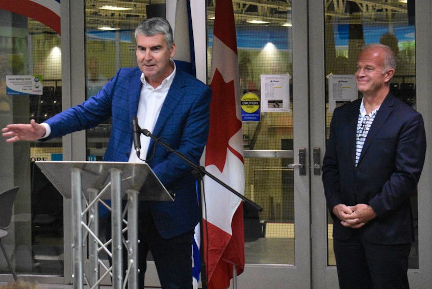 
Members of all three levels of government — including Premier Stephen McNeil were in Bridgewater on Wednesday to announce $48.8 million for a new interchange along Highway 103. - Josh Healey
