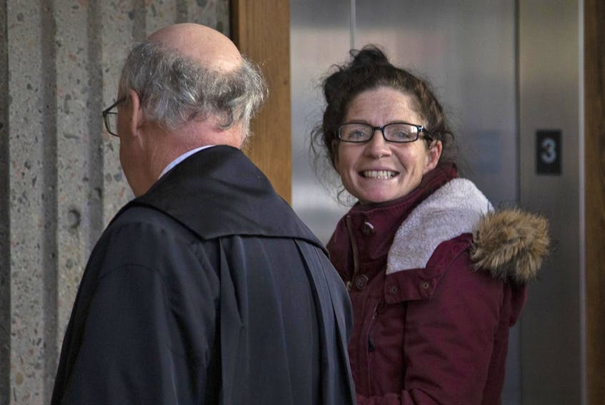 
Renee Allison Webber is shown at Nova Scotia Supreme Court in Halifax last December at her sentencing hearing on pimping-related charges, including trafficking a person under the age of 18. - Tim Krochak
