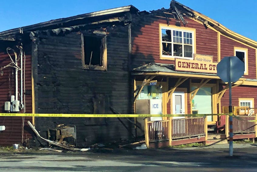 
The Petite Riviere General Store was severely damaged after a generator caught fire following hurricane Dorian. - Contributed
