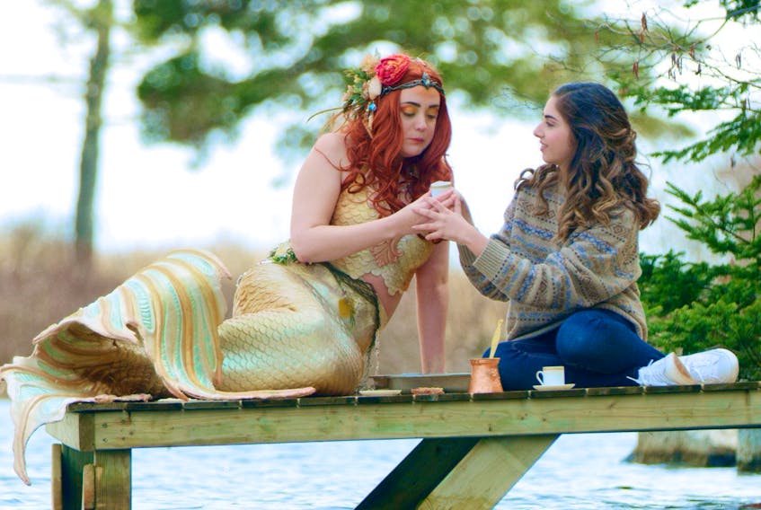 In the film Welcome — Ahlan wa Sahlan, neither of the mermaid nor the newcomer is familiar with being on land in Nova Scotia.