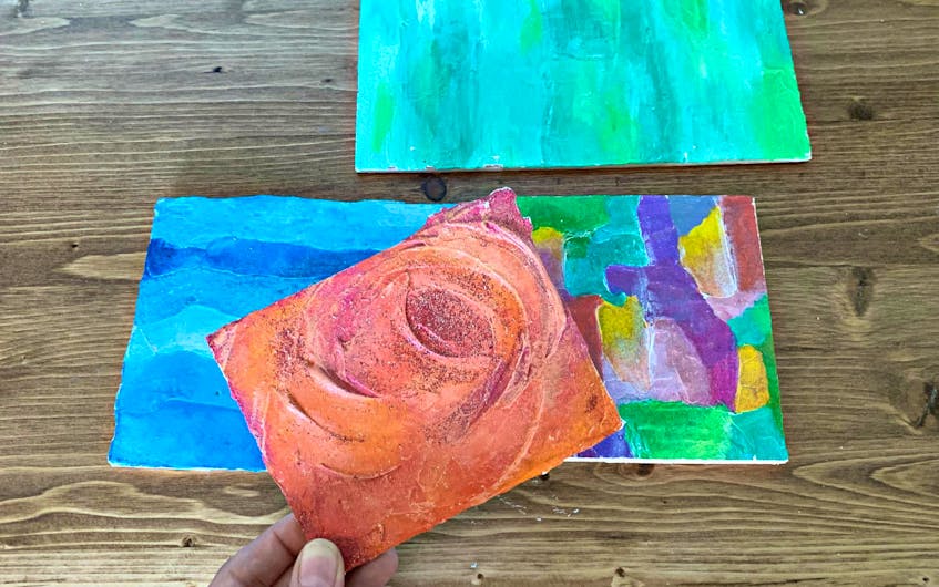 MY HANDMADE HOME: Easy Impasto paintings for less than $10