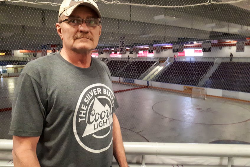 Gander resident Gus Shave wasn’t bothered by the Steele Community Centre’s recent closure due to an ammonia leak. Instead of using the arena’s walking track, he moved his daily activity outside.
