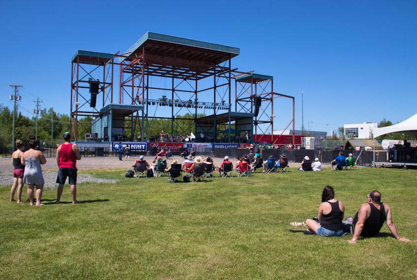 The Punters opened the 2018 Exploits Valley Salmon Festival to a small audience.
