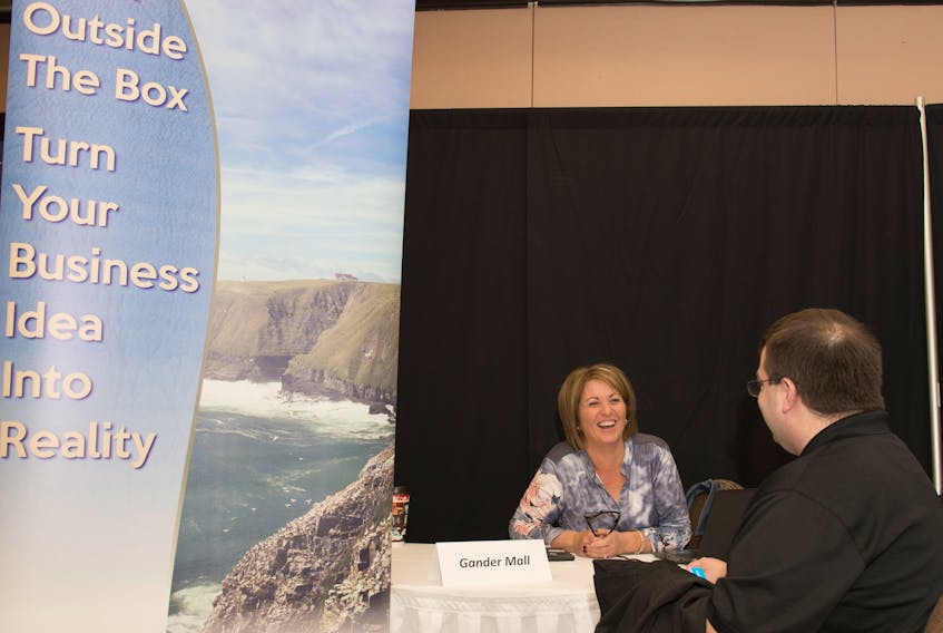 Wanda Pittman, Econo-Malls regional manager for Atlantic Canada, represented Gander Mall in the 2nd Annual Business Symposium & Showcase held at Quality Hotel & Suites in Gander. This was an event of the Gander and Area Chamber of Commerce.