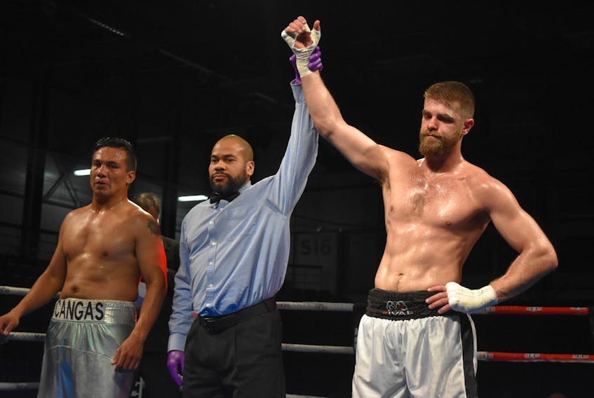 Brody Blair got his fifth pro win in front of a home crowd on March 30. He remains undefeated in his pro career.