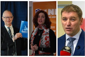 The leaders chasing electoral victory in Newfoundland and Labrador, from left: Ches Crosbie, Progressive Conservative; Alison Coffin, New Democratic Party; Andrew Furey, Liberal.