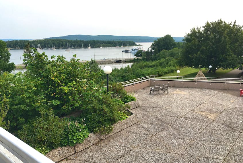 The view from the rooftop at the Alexander Graham Bell Museum in Baddeck.