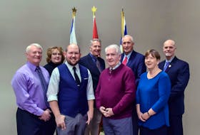 Berwick’s town council welcomed a few new members to the table in 2016, and there will be at least one newcomer added to the mix following the Oct. 17 election. 
Back row: Anna Ashford-Morton, Rod Reeves, Mayor Don Clarke and chief administrative officer Michael Payne. 
Front row: Mike Trinacty, Ty Walsh, Barry Corbin and Jane Bustin.