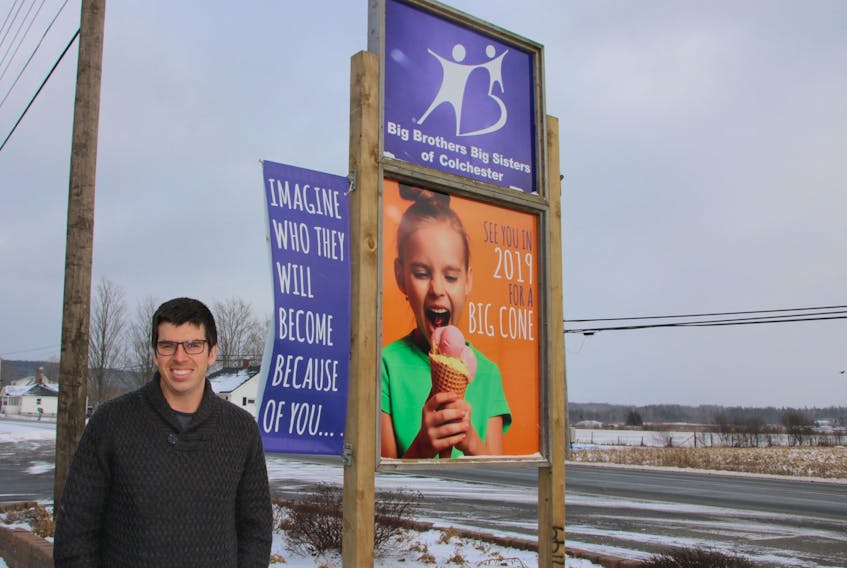 Nick Sharpe, executive director of Big Brothers Big Sisters of Colchester, is excited about the potential for new programs and infrastructure at the organization’s new location in North River. The charity is now located in the former Molly’s Dairy Bar building.