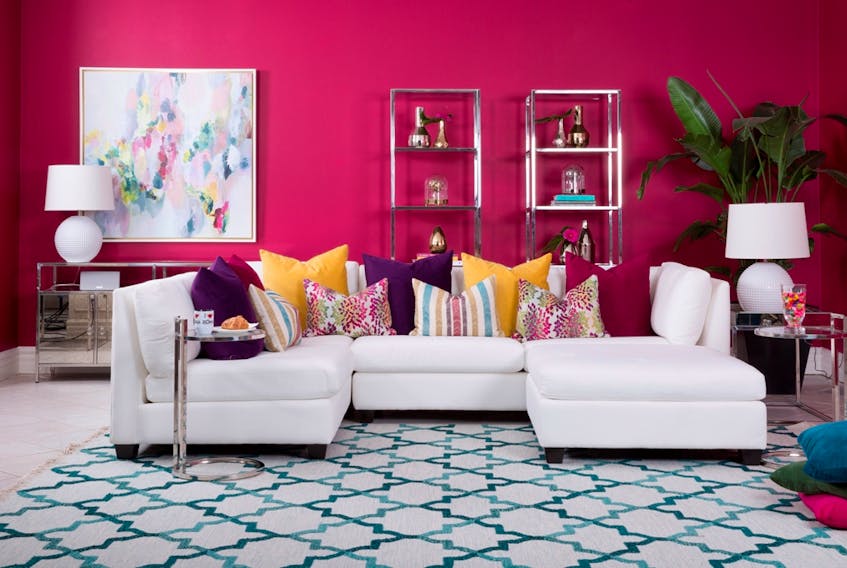 Bold and beautiful is what’s in for 2019 décor trends. Deep, rich colours are making their way into living rooms this year and offer a perfect way to highlight your own unique style. Credit: Contributed