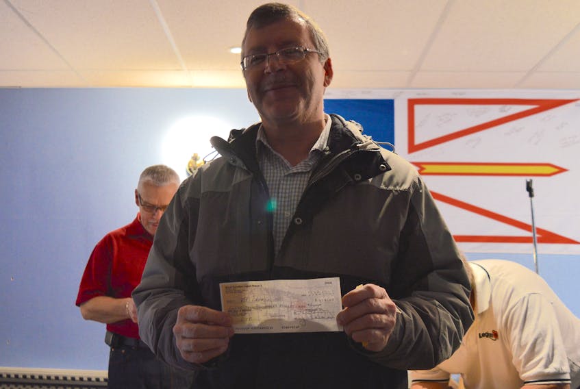 Ed Lanon of Bishop’s Falls won the consolation prize of $4,791 at the Dec. 13 Chase the Ace in Botwood.