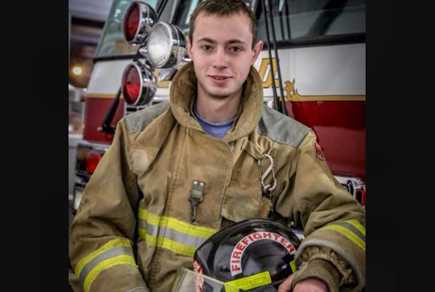 Annapolis Royal firefighter Brogan Gunn died as a result of a single-vehicle motorcycle crash in Belleisle May 28. CONTRIBUTED BY ARVFD