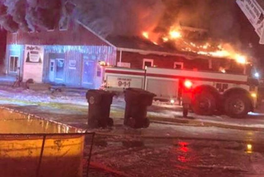 A fire that broke out in Brookfield on Monday has left the former Brookfield Fire Hall destroyed. The cause of the blaze is unknown, but an investigation is underway.