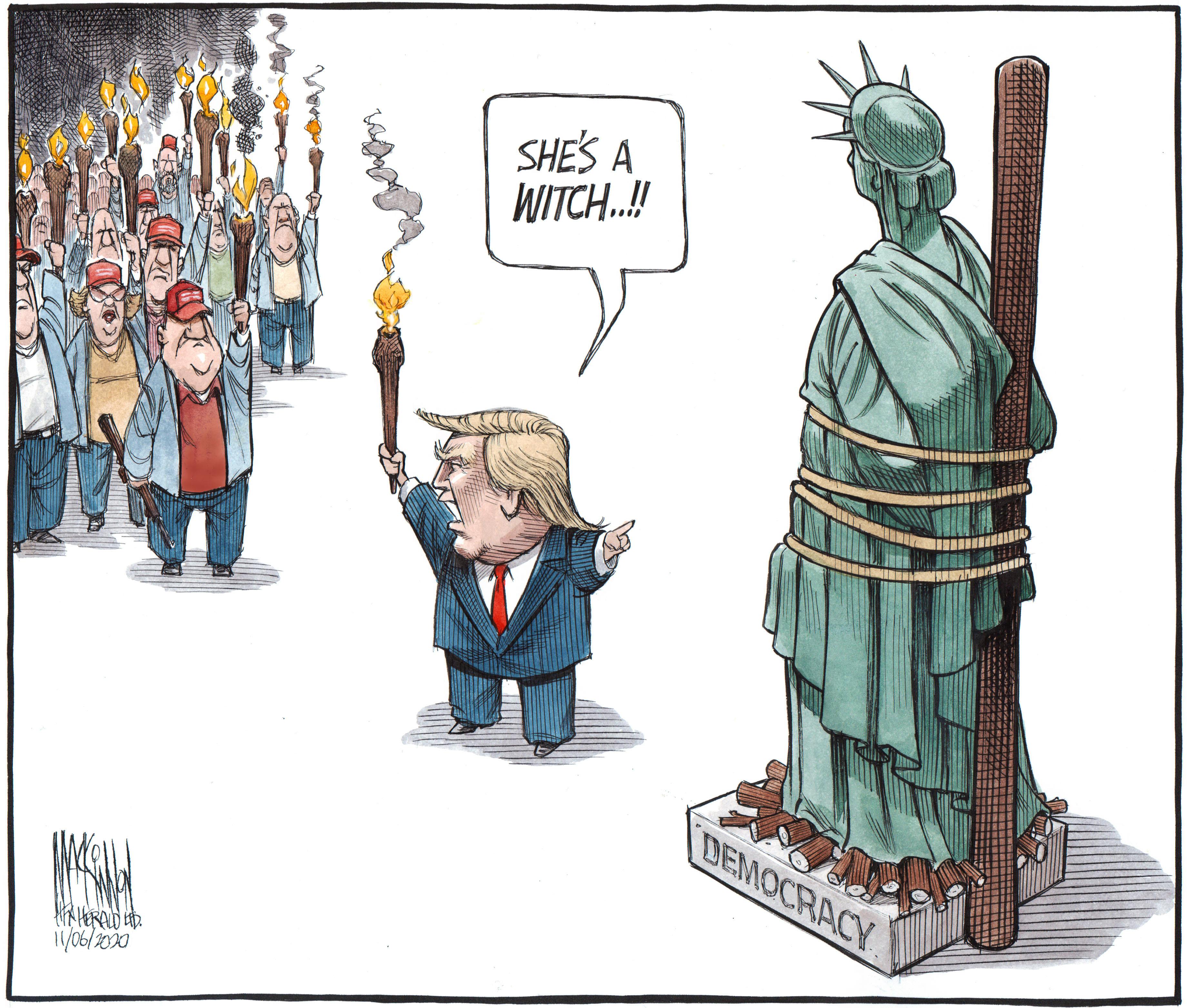 Bruce MacKinnon's editorial cartoon for November 6, 2020.