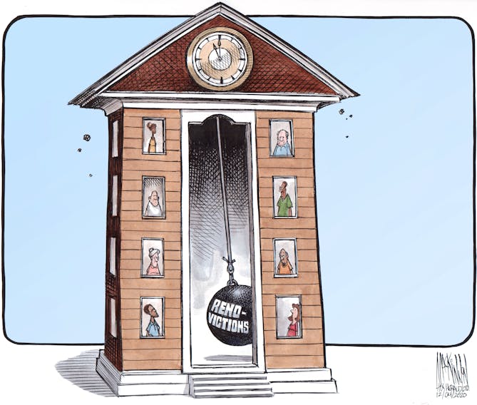 Bruce MacKinnon's editorial cartoon for December 4, 2020.