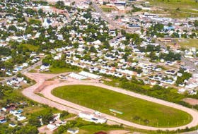 This aerial photo of the shuttered Tartan Downs raceway was taken in 2007. The 24-acre site was placed back on the market recently for an asking price of $235,000.