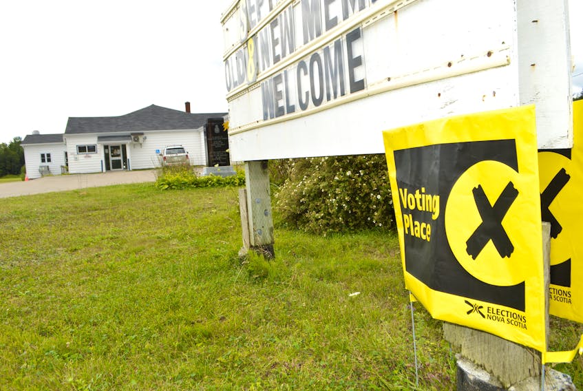 One of two advanced polling stations for the provincial byelection was at the Royal Canadian Legion branch in Howie Centre. The election to fill vacancies in three electoral districts is Tuesday.