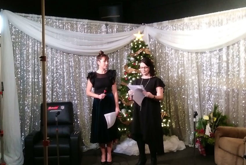The 24th annual Combined Christmas Giving Telethon/Auction was hosted by Chera Clements, Alexis Lamarche and others on Saturday at the Rack & Roll in New Waterford. The annual telethon raised almost $53,000, which is a record setting number