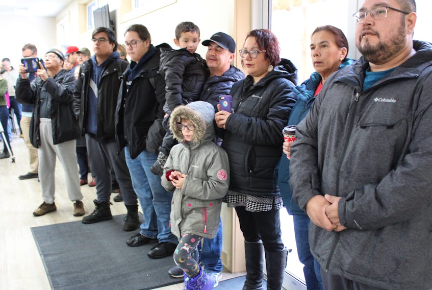 It was standing room only at the We'koqma'q Community Centre on Tuesday for the RCMP's announcement regarding the arrest of Dwight Austin Isadore, 20, of Wagmatcook First Nation, in relation to the murder of Cassidy Bernard. Clapping was heard when officers announce Isadore was charged with second-degree murder and two counts of child abandonment. Many people there expressed relief knowing an arrest was finally made.