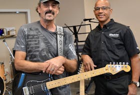 Lawrence LeLievre, left and Mike Morrison are founders of the Whitney Pier Music Foundation, a group devoted to bringing music back into the community.