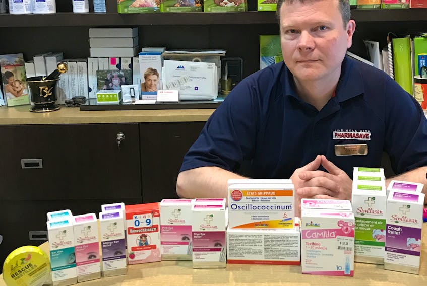 Graham MacKenzie, pharmacist/owner of Stone’s Drug Store in Baddeck, has pulled all homeopathic products from his shelves. MacKenzie said a lack of clinical studies proving effectiveness of the products is what inspired him to make the move.