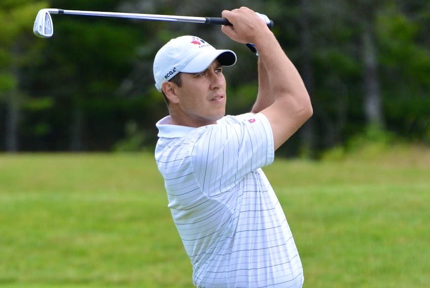 Baddeck native Trevor Chow is four strokes back of the lead following a 3-over-par 75 round in the opening day of the Nova Scotia Golf Association’s men’s amateur championship on Thursday at River Hills Golf and Country Club in Clyde River, N.S.