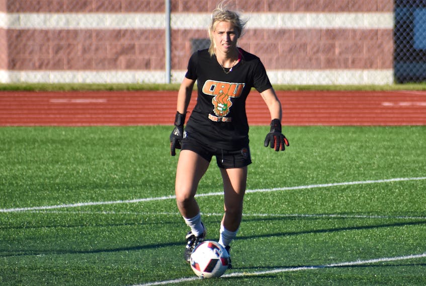 Goalkeeper Rachel Yerxa is one of two fifth-year players on the Cape Breton Capers women’s soccer team this season. The Mississauga, Ont., native will be leaned upon for leadership with seven rookie players joining the squad for 2019.