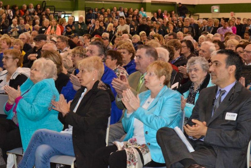 It was standing-room-only at Memorial Composite High gymnasium in Sydney Mines on Sunday as hundreds of people came out to a rally where local doctors called for action to address the state of local health care.