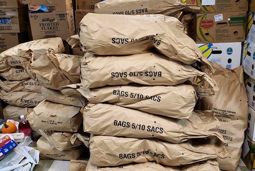 The Glace Bay Food Bank received 3,750 pounds of potatoes from Compton Brothers Inc. in Morell, P.E.I., before Christmas. Contributed/Glace Bay Food Bank