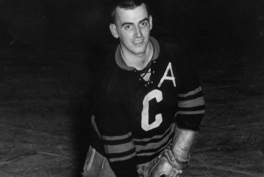 John Coleman is shown as a member of the Northside Combines, a team that was crowned provincial champions in 1961. Coleman, who was heavily involved in minor hockey and harness racing, died Saturday at the age of 82.