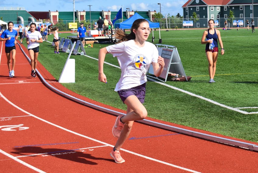 Ella Bottomley of Sydney will participate in the 1,200-metre and 2,000-metre races at the Royal Canadian Legion National Youth Track and Field Championship in Sydney this weekend.