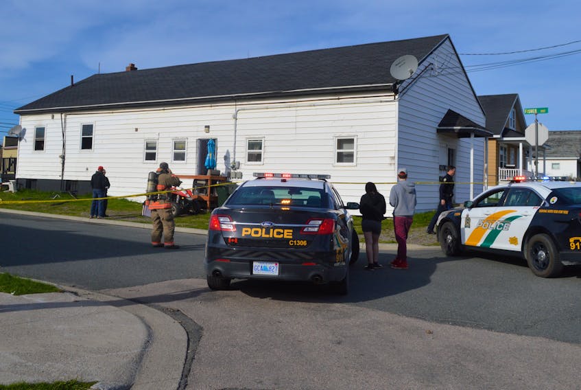 Firefighters were called to a blaze at a small apartment building on the northeast corner of Mt. Pleasant and Fisher streets in Whitney Pier on Wednesday afternoon. Members of the Cape Breton Regional Police Service were also at the scene along with dozens of area residents who watched from nearby. A 69-year-old man died in the fire.