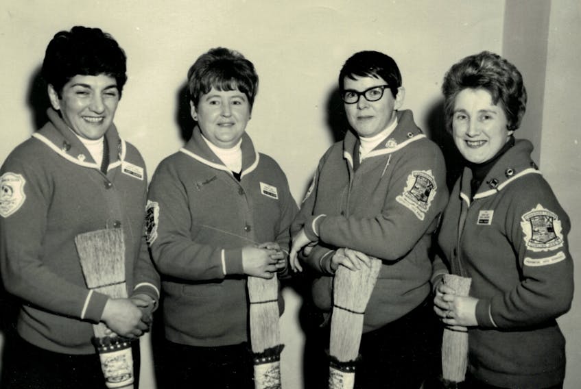 The Mary Naddaf curling rink is shown in this undated photo. In 1968-69, the team represented Nova Scotia at the Canadian Women’s Curling Championship, today known as the Scotties Tournament of Hearts, in Fort William, Ont.
