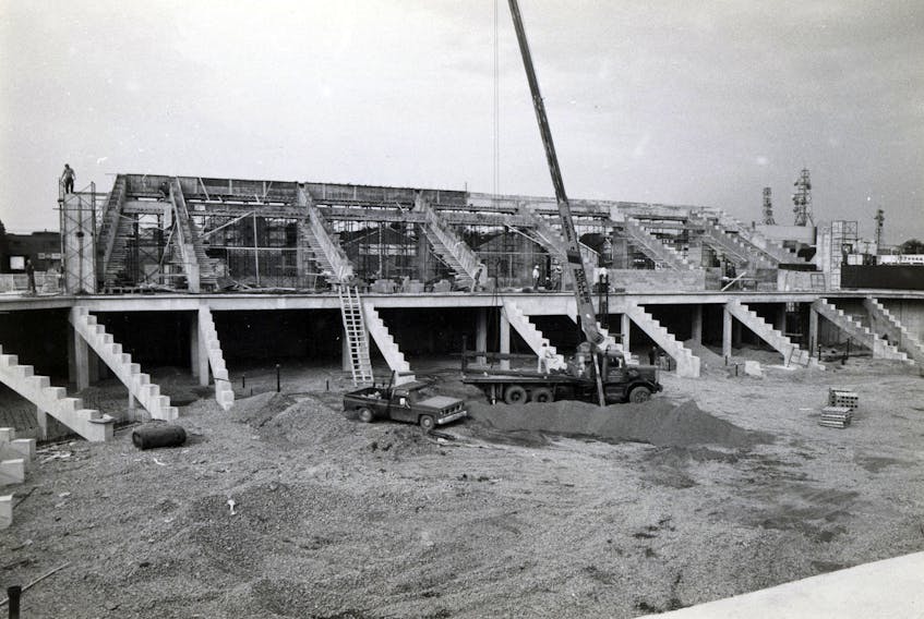 Centre 200 is shown in the early days of its construction more than 30 years ago. The sports and entertainment facility is celebrating its 30th anniversary with a commemorative concert on Sunday. SUBMITTED PHOTO
