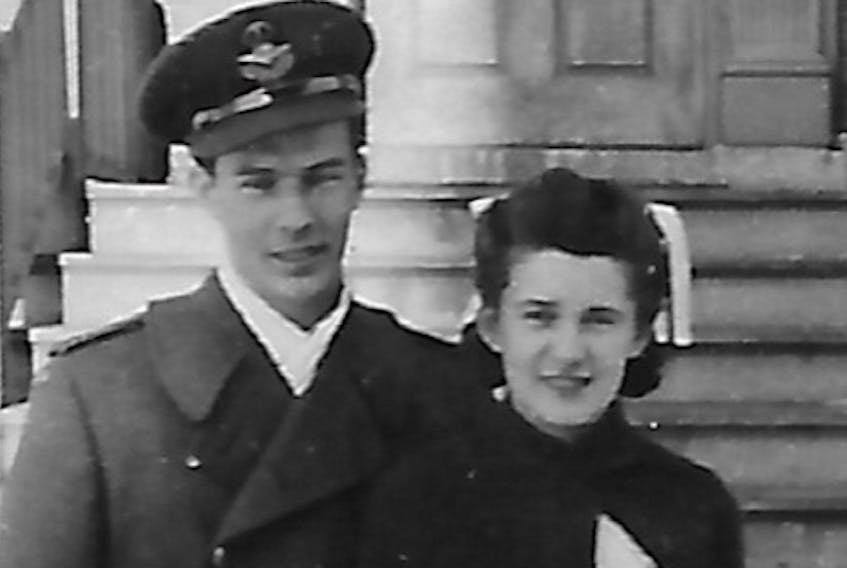 Harold Harvie Harding of North Sydney pictured with his sister Ruth before he was deployed to Europe as a member of the Royal Canadian Airforce during the Second World War.