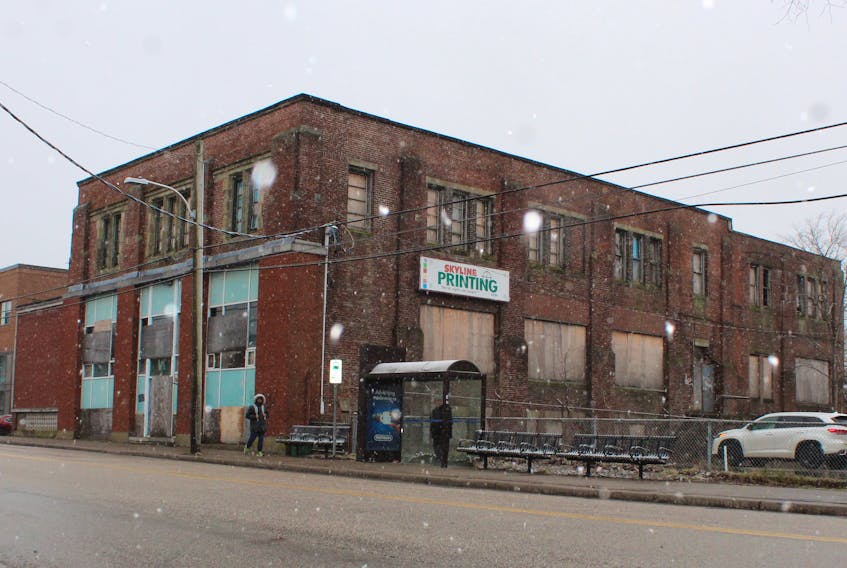 A food court, apartment complex and a pub are planned for this site at 75 Dorchester Street, Sydney. It was at one time the Cape Breton Post building, before the newspaper moved to a new building on George Street.