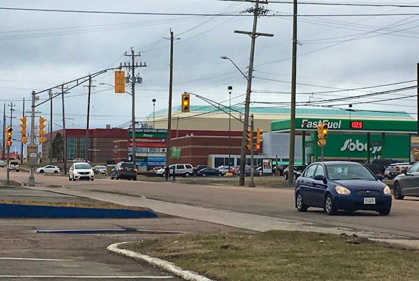 Safety upgrades to two intersections at Reeves Street in Port Hawkesbury that TIR committed to implementing — including the Reynolds Street intersection, pictured before work began — earlier this year at part of the Destination Reeves Street project now won’t go ahead due to the cost involved.