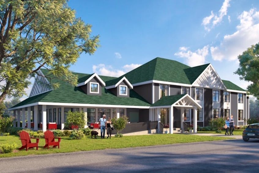A conceptual drawing of the future main lodge for the Inverary Resort. The original main lodge was destroyed by fire in June 2018 and the rebuild will be starting this winter and opening in the 2020 season.