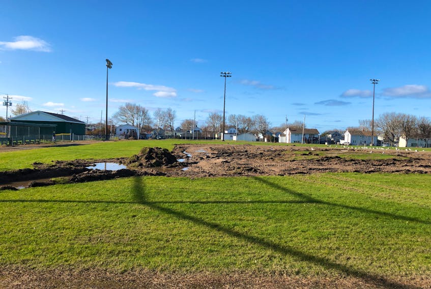 Pictured is the Jerry Marsh Ball Field in New Waterford. The field, located on Plummer Avenue, is currently under renovation by the Cape Breton Regional Municipality. The field will be used as part of the 2020 Senior Baseball National Championship, hosted by the Sydney Sooners, next August.