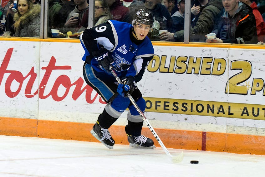 Joe Veleno of the Saint John Sea Dogs is headed to the Drummondville Voltigeurs, according to media reports, which will start the QMJHL’s holiday trade period off with a bang on Monday if the move comes to fruition. QMJHL photo
