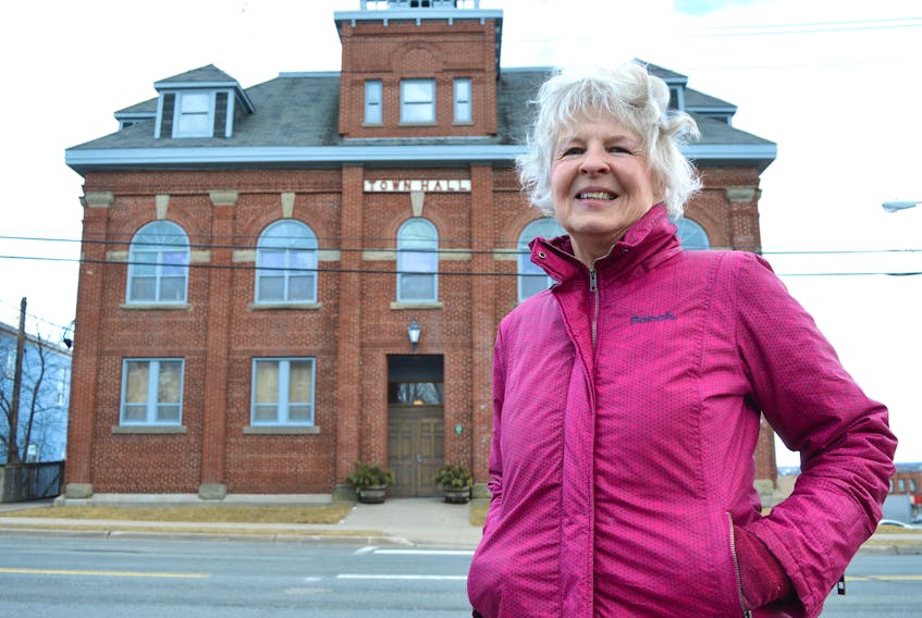 Elke Ibrahim, vice-chair of the Glace Bay Heritage Museum Society and museum curator, stands in front of the museum on McKeen Street in Glace Bay. Ibrahim said if they don’t get some capital and operating funds from the Cape Breton Regional Municipality, the society will probably have to give the building back to the CBRM.