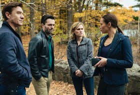 Shown here are the cast of Bellevue which will air Mondays on CBC. From left to right are Shawn Doyle, Billy MacLellan, Anna Paquin and Sharon Taylor. 2016