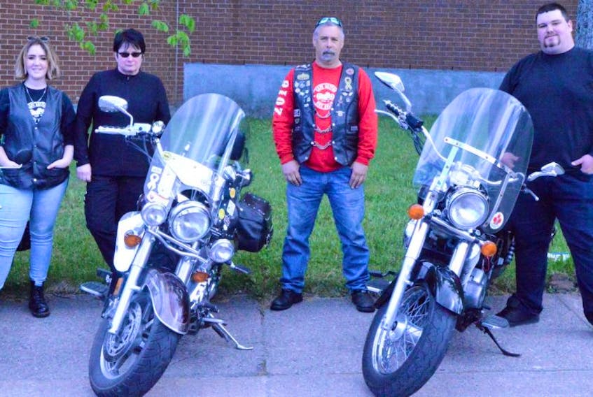 Gina Basso, Sandra Rugby, Mike Basson and Riley Morrison are just a few of the bikers ready to take to the streets Wednesday in support of victims of bullying.