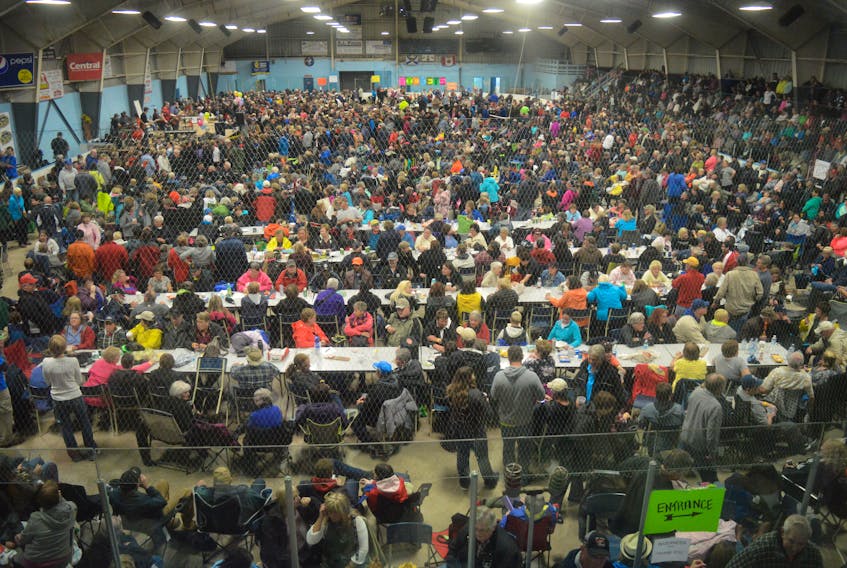 Shown above is the crowd was at Inverness Arena in 2015, the site of the first Cape Breton chase the ace draw to have a payout of over $1,000,000.
