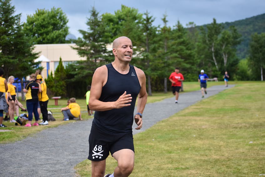 Jarvis Googoo of the host We’koqma’q First Nation won a gold medal in the men’s 1,600-metre race during the Mi’kmaw Summer Games on Thursday.