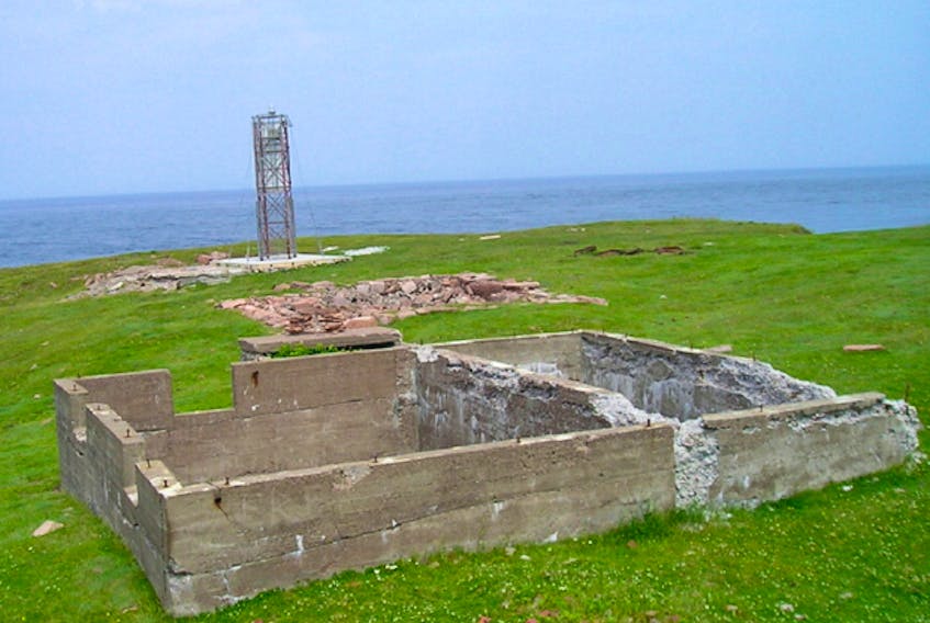 The Jamieson family once watched over the lighthouse at Cape St. Lawrence. This present day photo shows all that remains. (Submitted photo)